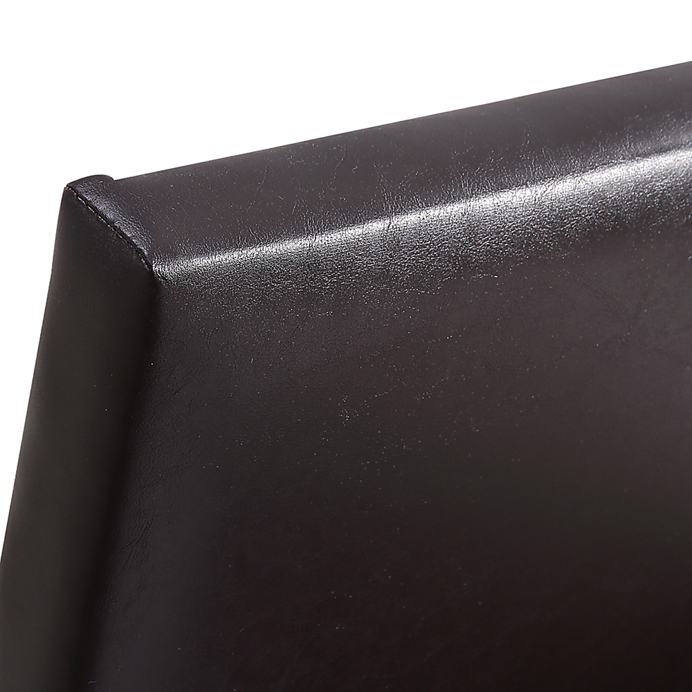 Single PU Leather Bed Frame Brown-Furniture > Bedroom-PEROZ Accessories