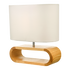 Wooden Modern Table Lamp Timber Bedside Lighting Desk Reading Light Brown White-Home & Garden > Lighting-PEROZ Accessories