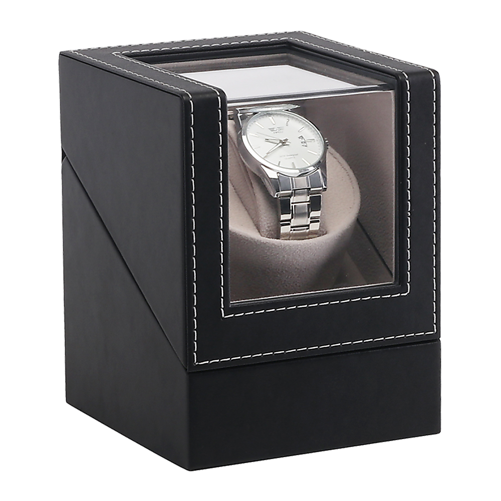 Automatic Watch Winder Display Box Case Motor Rotation Storage PU Leather-Watch Accessories-PEROZ Accessories