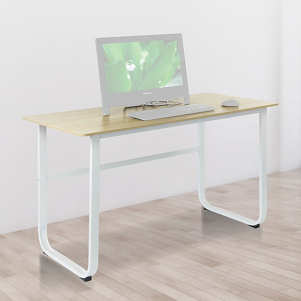 Wood & Steel Solid Computer Desk Home Office Furniture-Furniture > Office-PEROZ Accessories