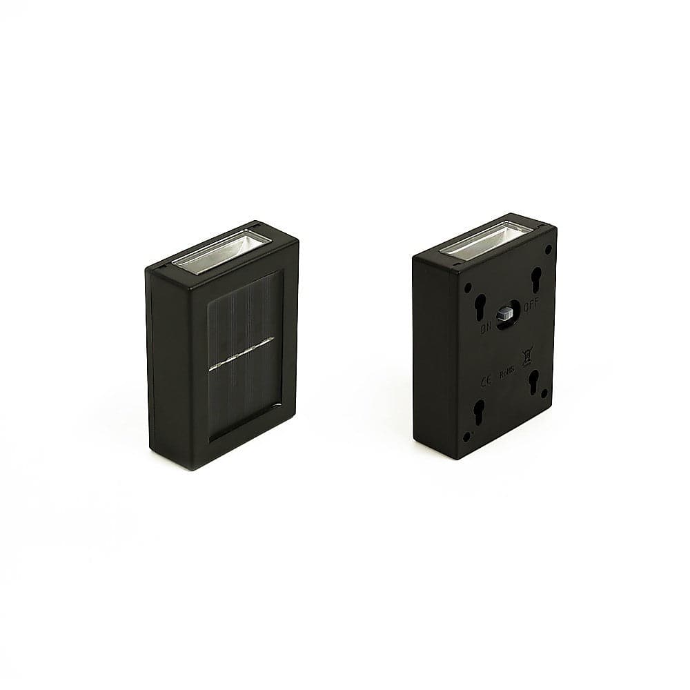 2pc Outdoor Solar LED Deck Lights Garden Patio Pathway Stairs Warm White-Home & Garden > Home & Garden Others-PEROZ Accessories