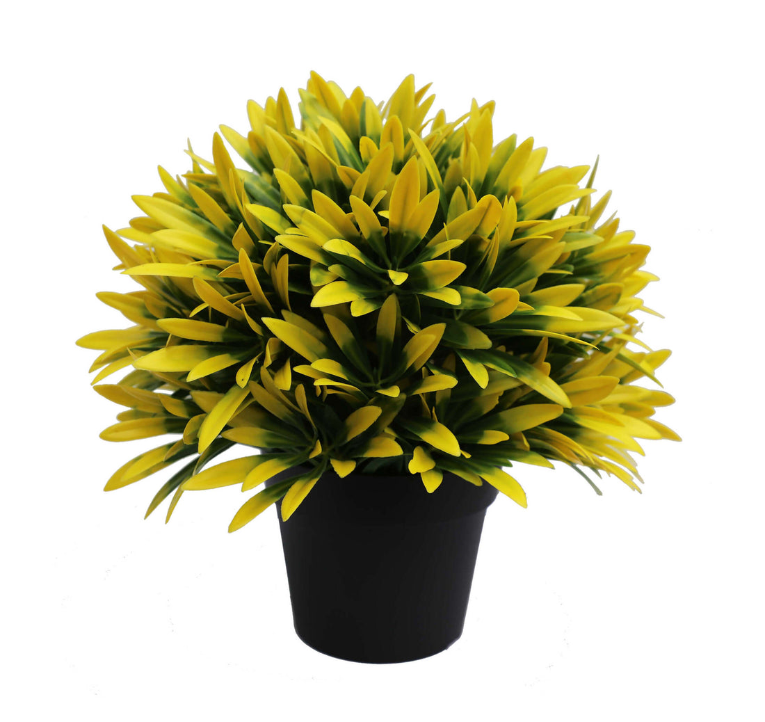 Small Potted Artificial Decorative Yellow Lily Plant UV Resistant 20cm-Home &amp; Garden &gt; Home &amp; Garden Others-PEROZ Accessories