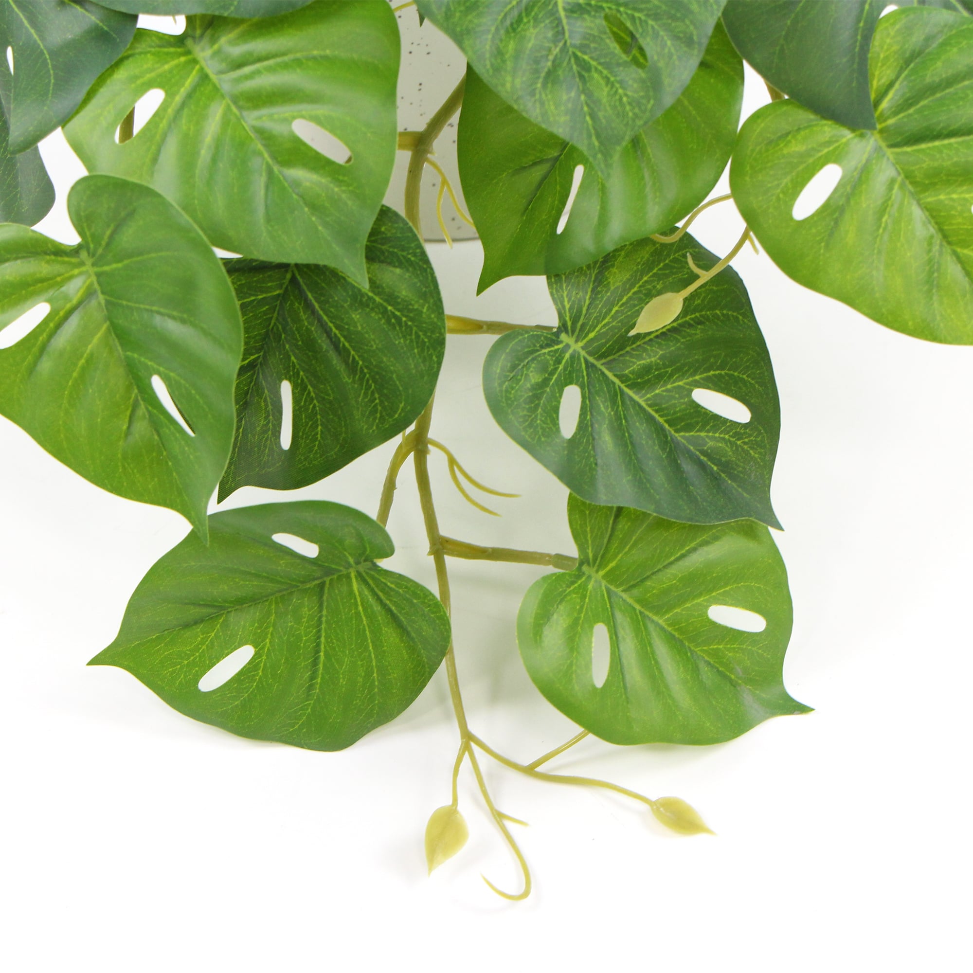Decorative Ceramic Bowl Potted Artificial Monstera Plant 30cm-Home & Garden > Artificial Plants-PEROZ Accessories