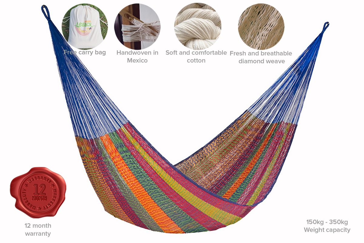 The Power nap Mayan Legacy hammock in Mexicana Colour-Hammock-PEROZ Accessories