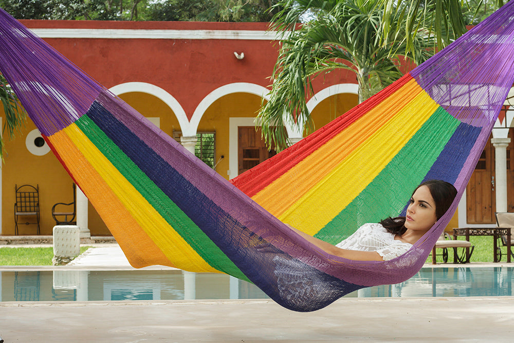 The Power nap Mayan Legacy hammock in Rainbow Colour-Hammock-PEROZ Accessories