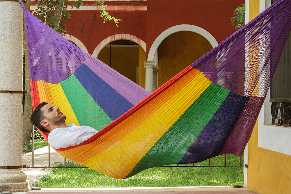 The Power nap Mayan Legacy hammock in Rainbow Colour-Hammock-PEROZ Accessories