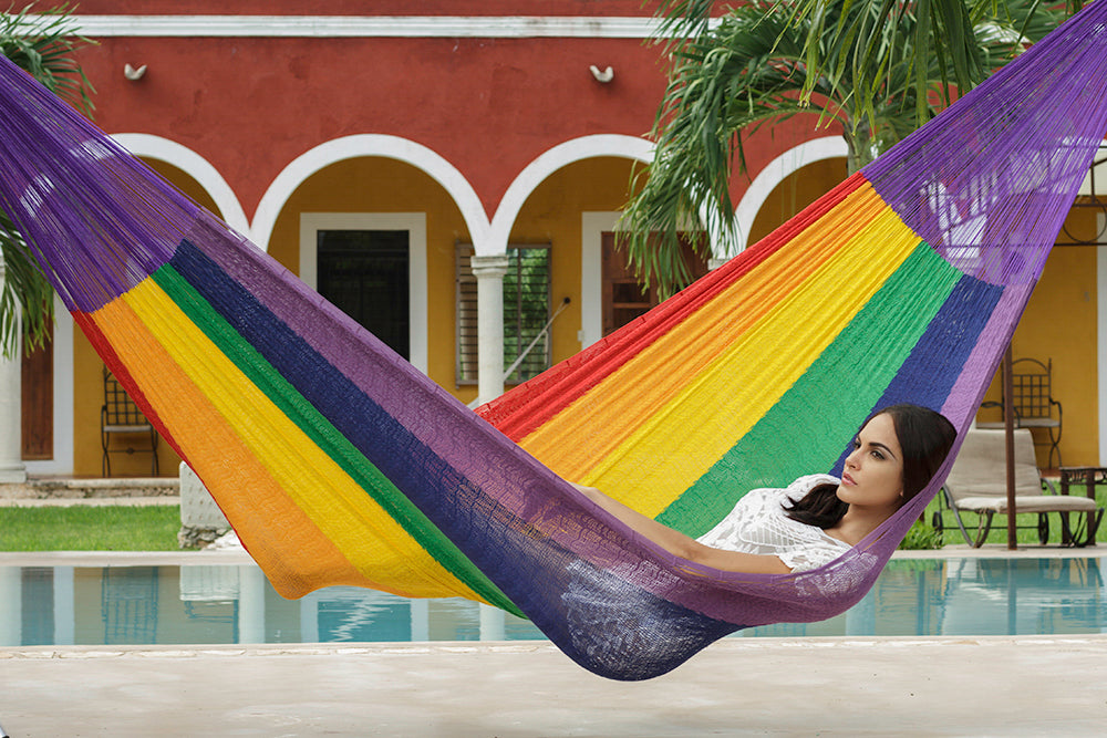 The Power nap Mayan Legacy hammock in Rainbow Colour-Hammock-PEROZ Accessories