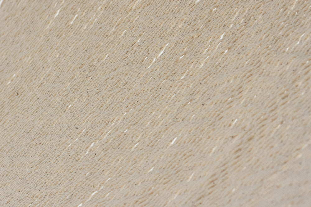 Mayan Legacy Queen Size Outdoor Cotton Mexican Resort Hammock With Fringe in Cream Colour-Hammock-PEROZ Accessories