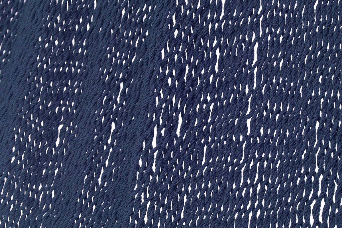 Outdoor undercover cotton Mayan Legacy hammock with hand crocheted tassels King Size Blue-Hammock-PEROZ Accessories