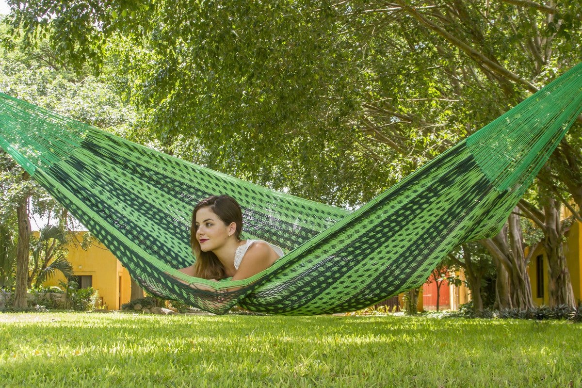 Outdoor undercover cotton Mayan Legacy hammock Family size Jardin-Hammock-PEROZ Accessories