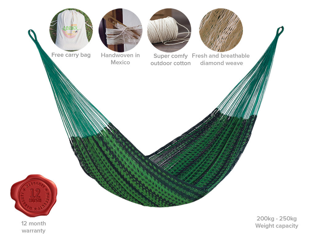 Outdoor undercover cotton Mayan Legacy hammock Family size Jardin-Hammock-PEROZ Accessories