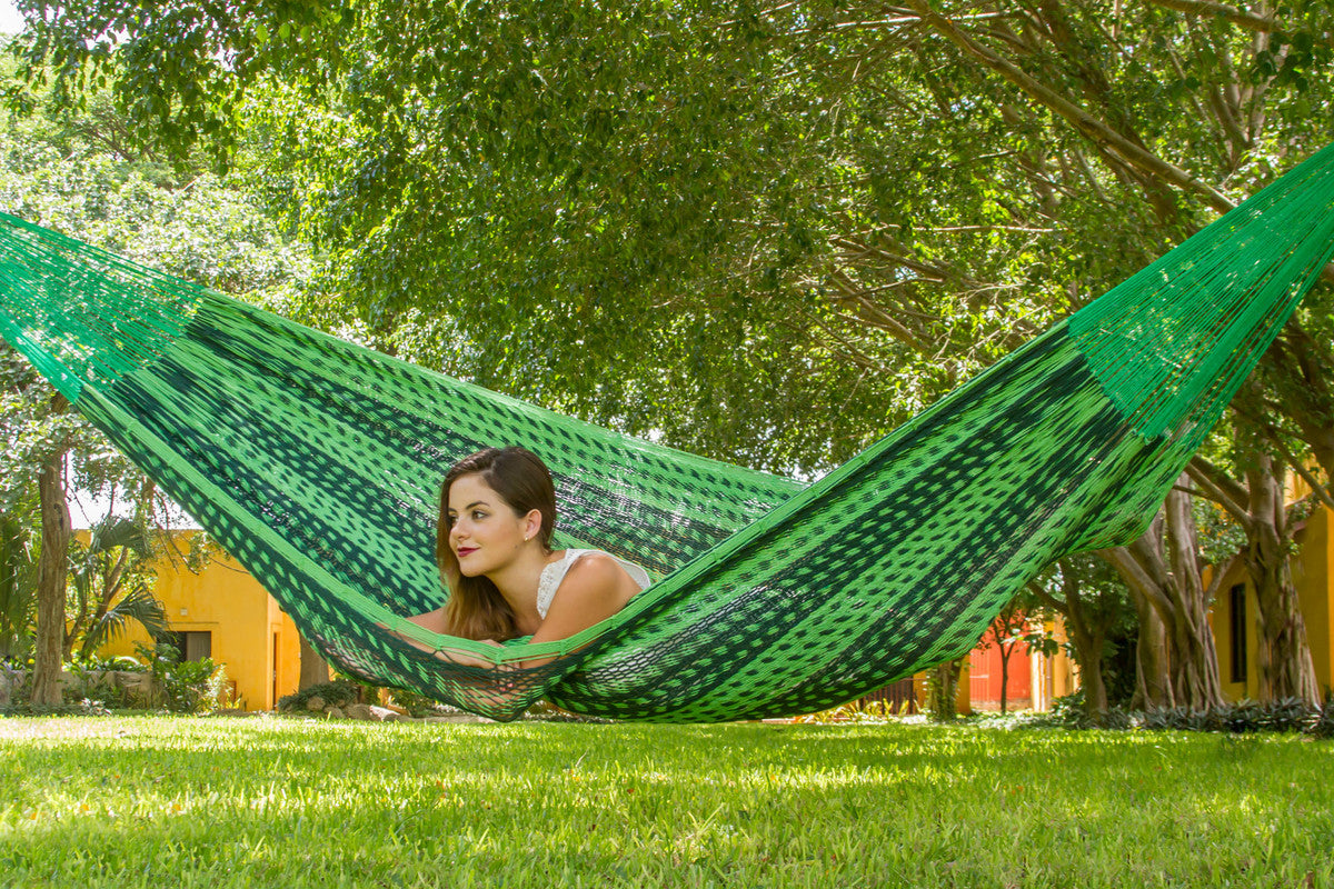 Outdoor undercover cotton Mayan Legacy hammock Family size Jardin-Hammock-PEROZ Accessories