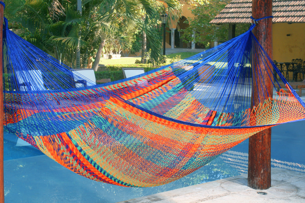 Outdoor undercover cotton Mayan Legacy hammock King size Mexicana-Hammock-PEROZ Accessories