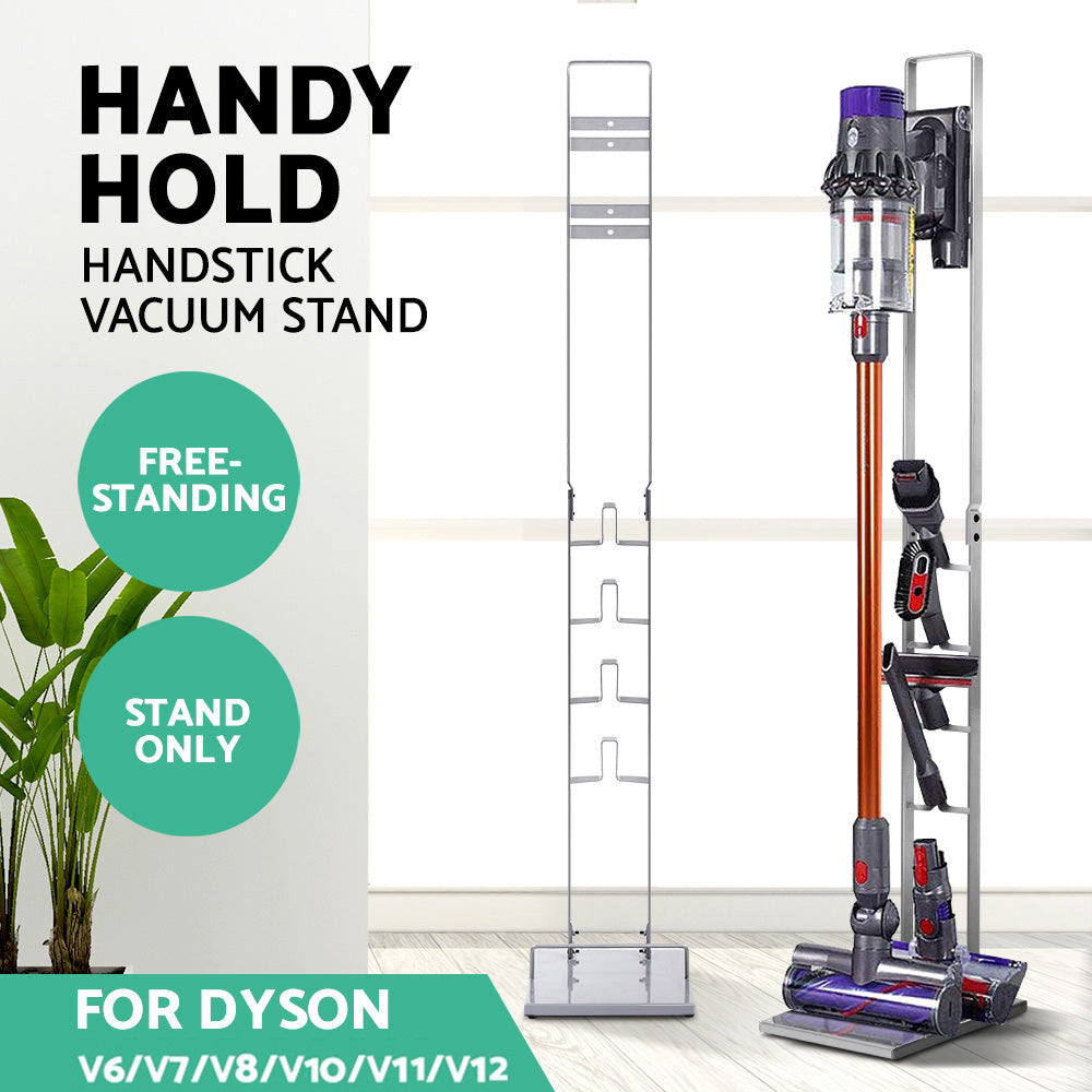 Artiss Freestanding Dyson Vacuum Stand Rack Holder for Dyson V6 V7 V8 V10 V11 V12 Silver-Appliances &gt; Vacuum Cleaners - Peroz Australia - Image - 3