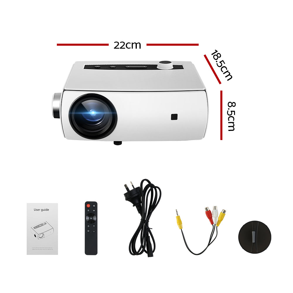 Mini Video Projector Wifi USB HDMI Portable 4000 Lumens HD 1080P Home-Video Projectors-PEROZ Accessories