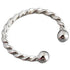 Anyco Earrings Punk Rock Twist Circle Sterling Silver Ear Clip Hoop For Kids Women Wedding Jewelry Gift 1 pc-Earrings-PEROZ Accessories