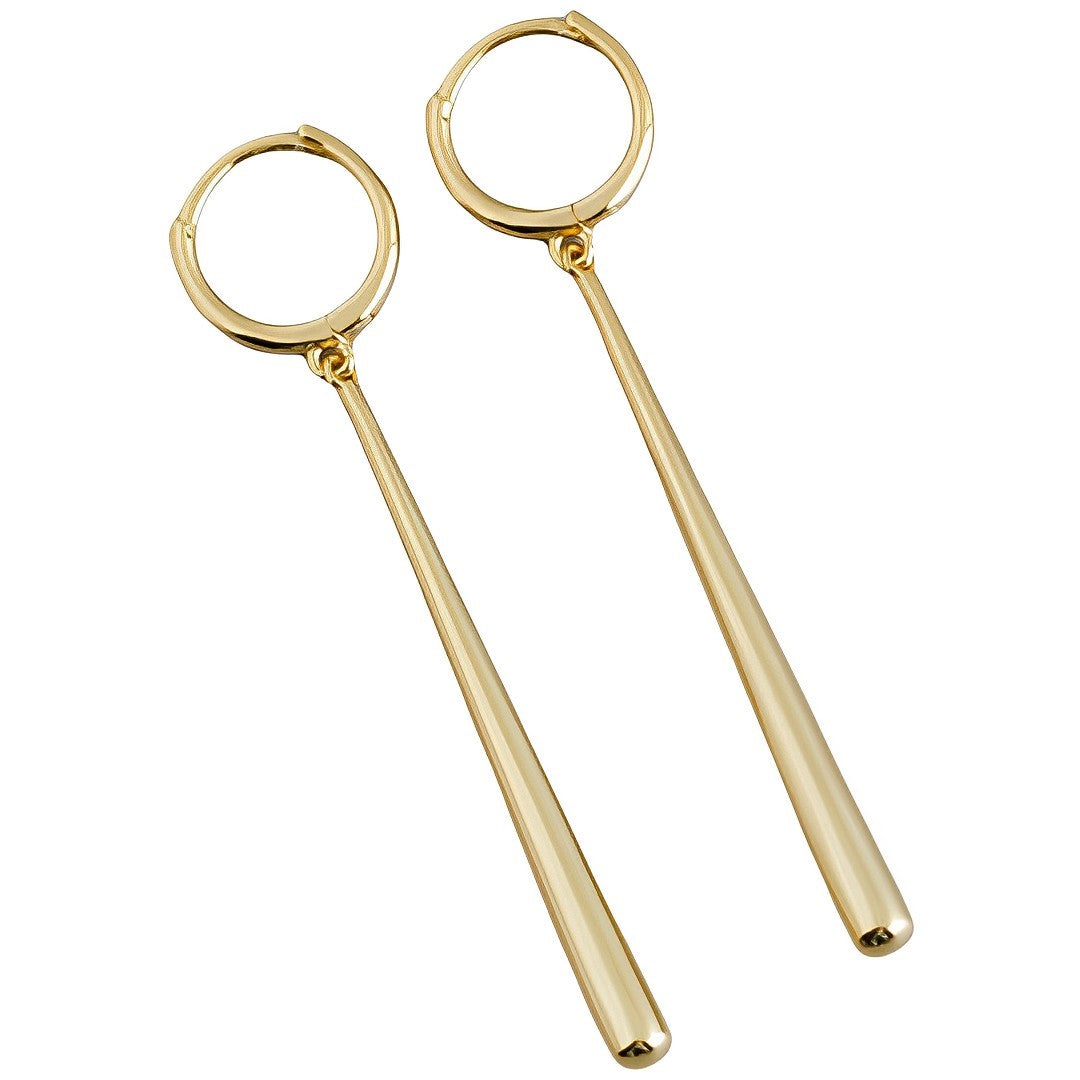Anyco Earrings Gold Plated Minimalist Long Water Drop Fringe Rock Bohemian For Women Girl Fashion Stylish Rock Punk Accessories Jewelry Gifts-Earrings-PEROZ Accessories