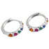Anyco Earrings Sterling Silver Luxury Colorful Zircon Ear Chic Princess For Women Girl Teen Chic Fashion Stylish Accessories Jewelry Gifts-Earrings-PEROZ Accessories