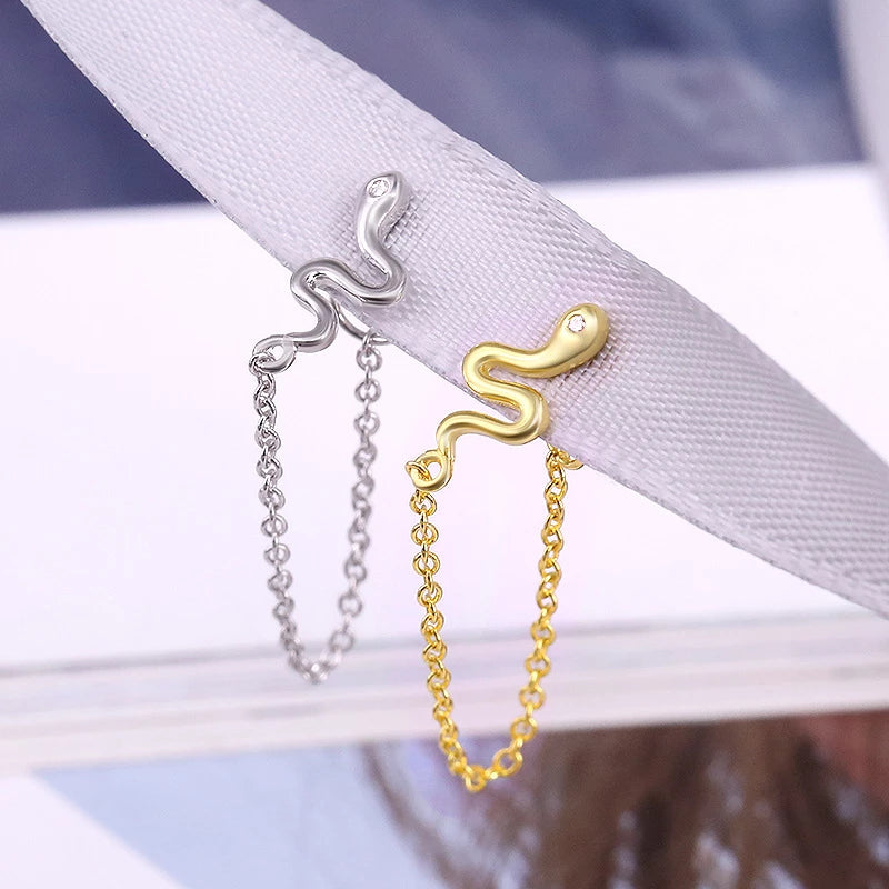 Anyco Earrings Sterling Silver Geometric Cute Icons Tassel Ear Line Stud For Women Teen Fashion Stylish Accessories Jewelry Gifts Triangle-Earrings-PEROZ Accessories