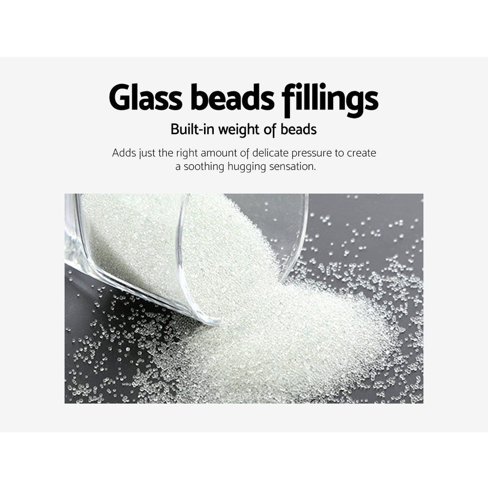 Weighted Blanket Adult 5KG Heavy Gravity Blankets Microfibre Cover Calming Relax Anxiety Relief Grey-Blankets-PEROZ Accessories