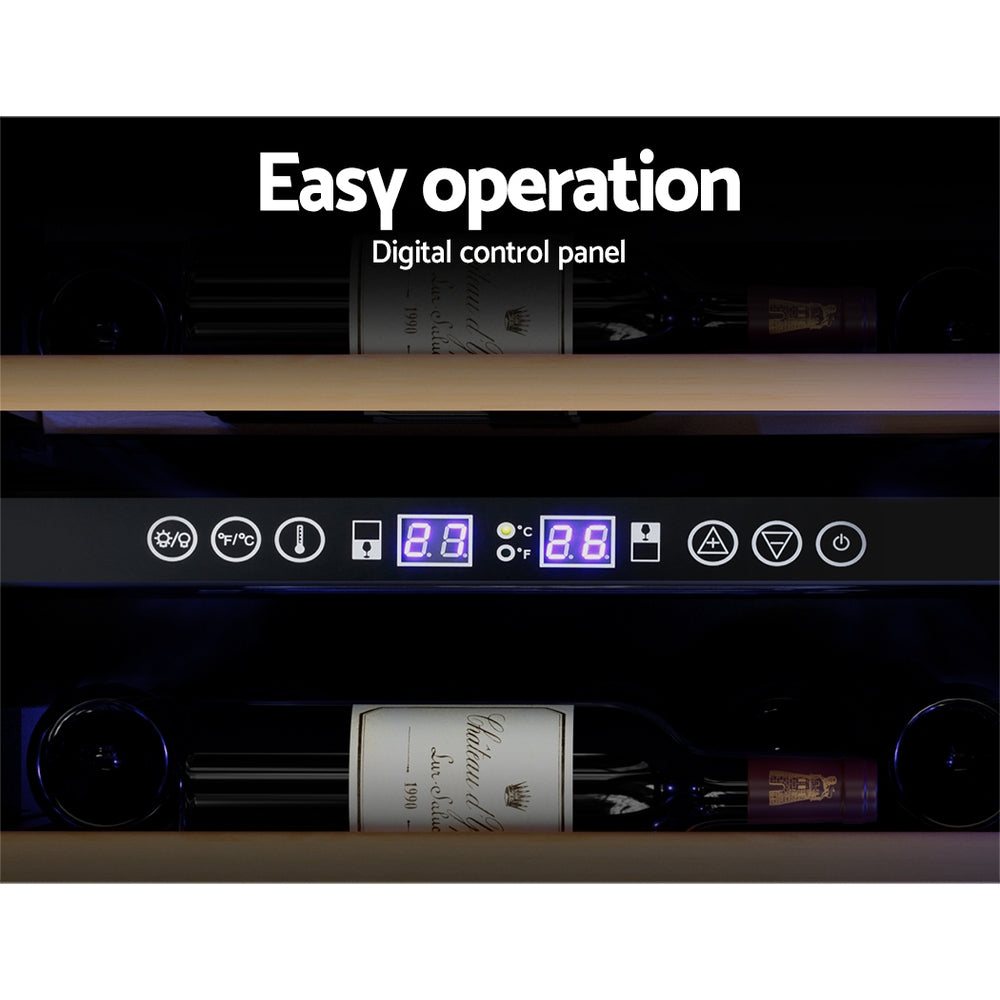 Devanti Wine Cooler Fridge Compressor Cellar Chiller Commercial Home 128 Bottles-Appliances > Fridges-PEROZ Accessories