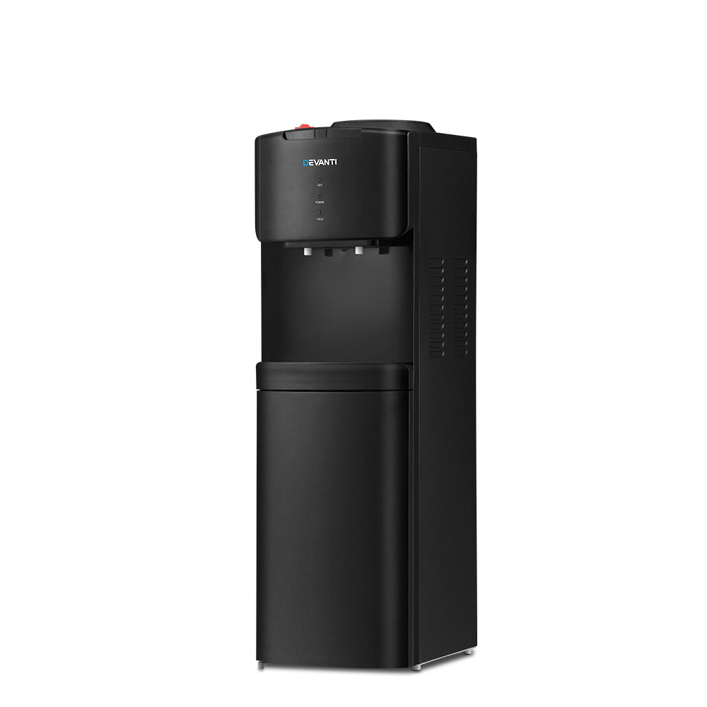 Devanti Water Cooler Dispenser Mains Bottle Stand Hot Cold Tap Office Black-Appliances > Kitchen Appliances-PEROZ Accessories
