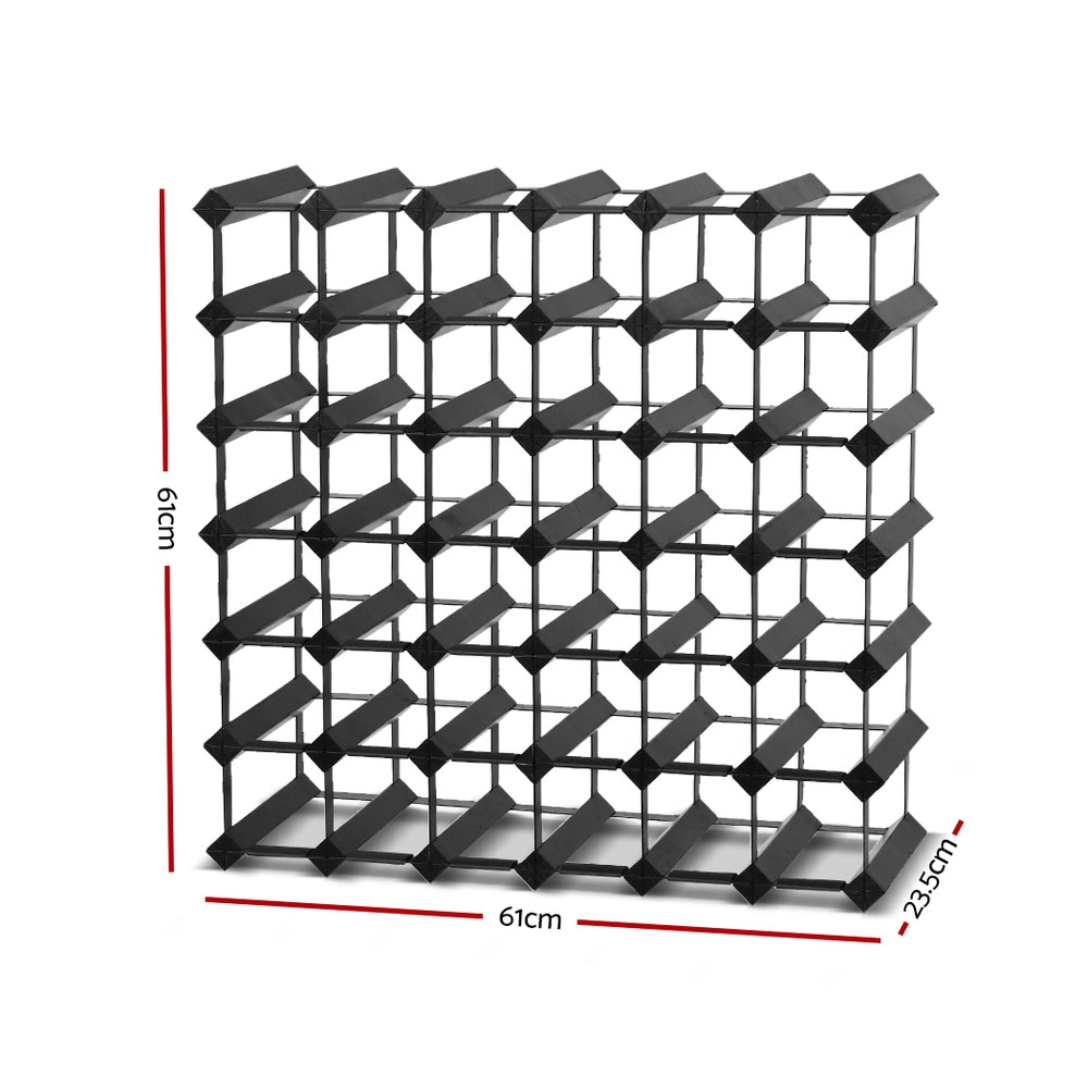 Artiss 42 Bottles Timber Wine Rack Storage Wooden Racks Black-Home & Garden > Storage - Peroz Australia - Image - 3