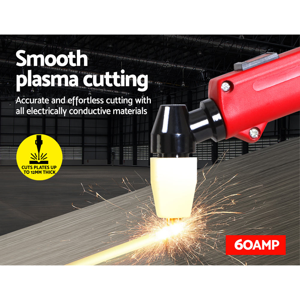 Giantz 60Amp Inverter Welder Plasma Cutter Gas DC iGBT Welding Machine Portable-Tools > Power Tools-PEROZ Accessories