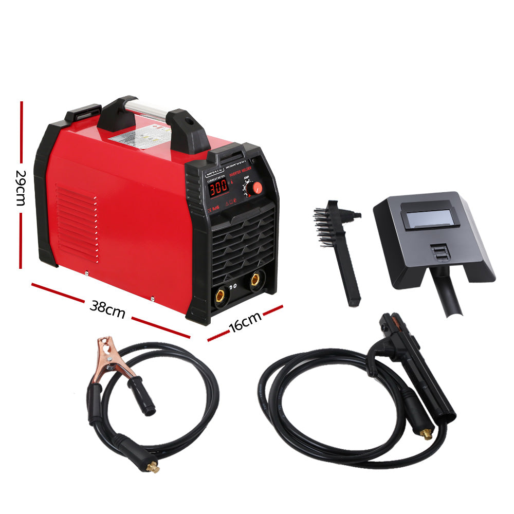 Giantz 300Amp Inverter Welder MMA ARC iGBT DC Gas Welding Machine Stick Portable-Tools > Power Tools-PEROZ Accessories