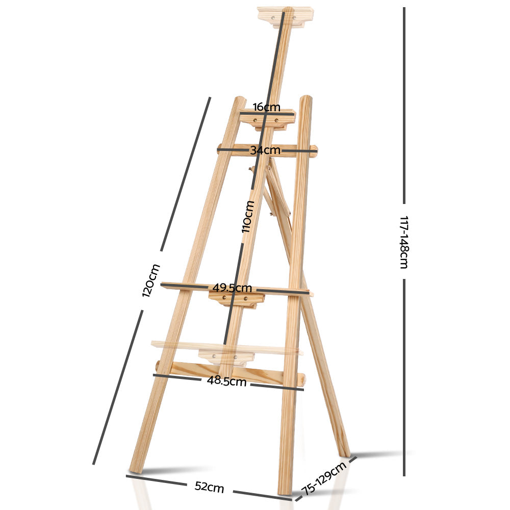 Artiss Modern Floor Easel - White Oak-Occasions > Wedding Accessories - Peroz Australia - Image - 2