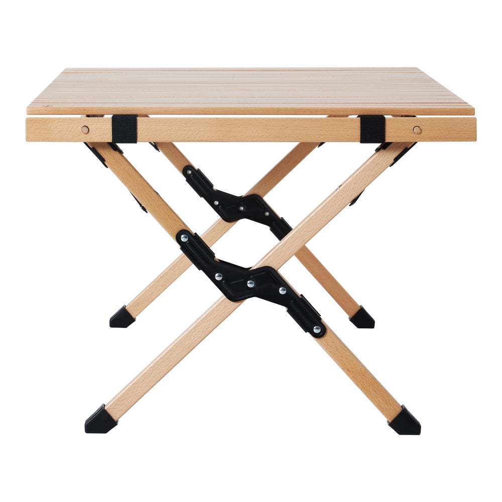 Gardeon Outdoor Furniture Wooden Egg Roll Picnic Table Camping Desk 90CM-Furniture > Outdoor-PEROZ Accessories
