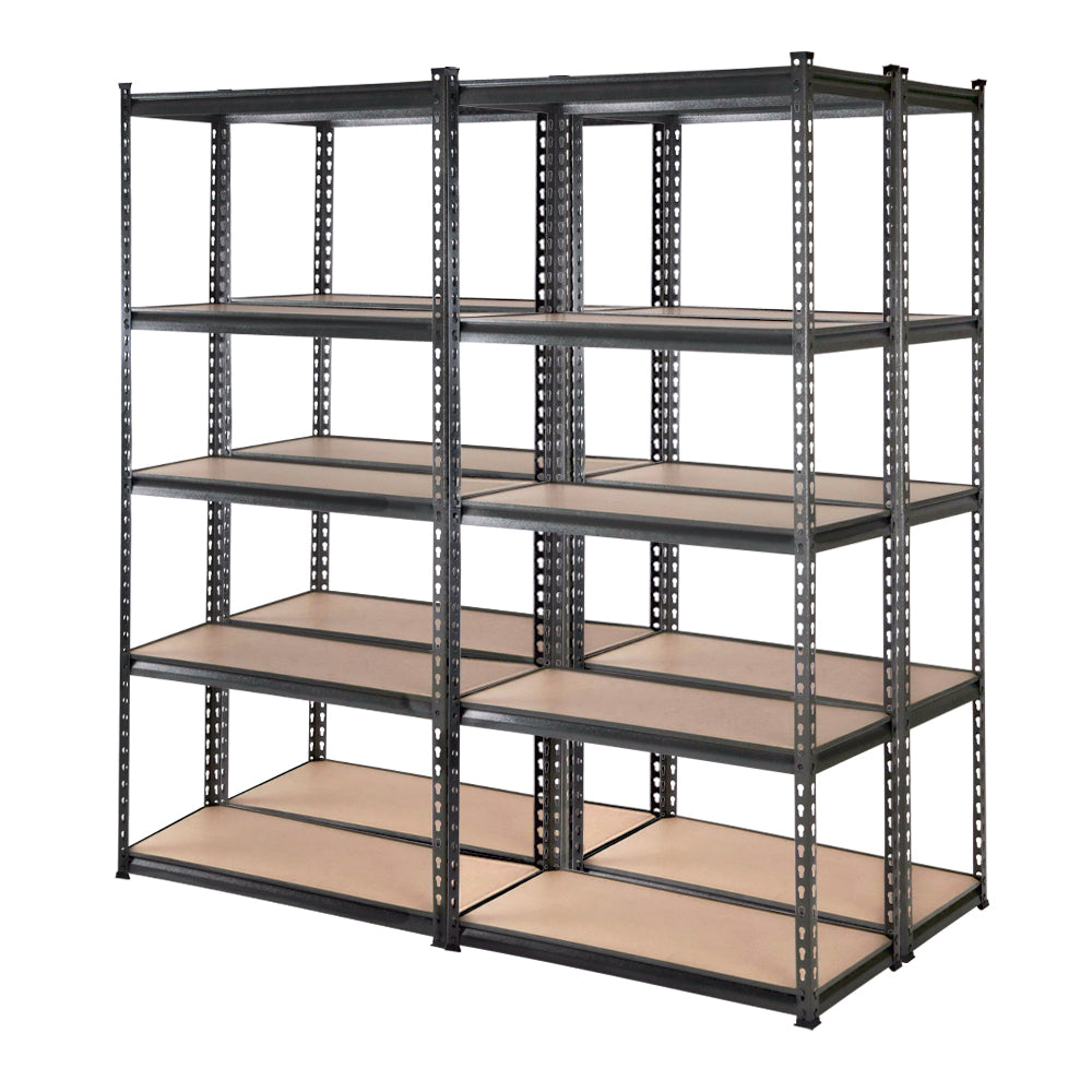Giantz 4X1.8M Garage Shelving Warehouse Rack Storage Shelves Pallet Racking Charcoal-Home & Garden > Storage-PEROZ Accessories
