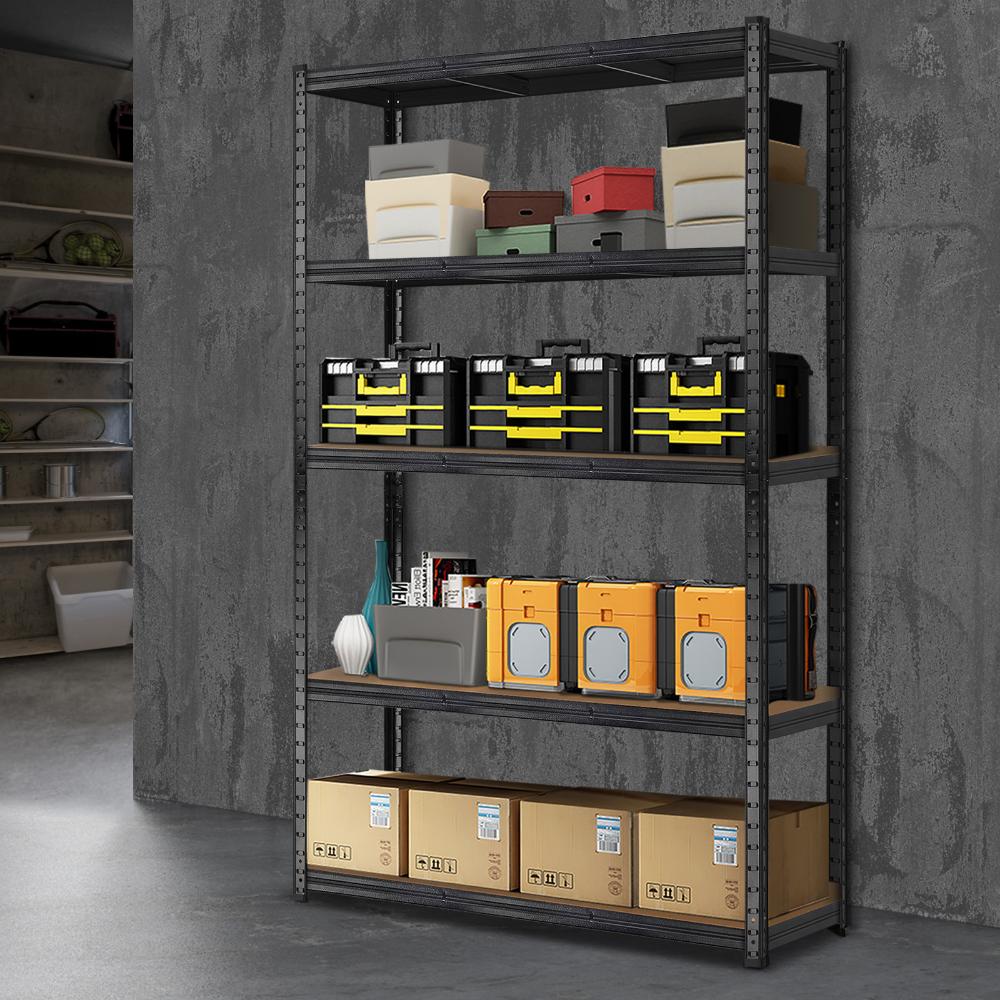 Sharptoo Metal Warehouse Rack, 1.8 x 1.8m Storage Racking Garage Shelves Shelving Rack-Warehouse Rack-PEROZ Accessories