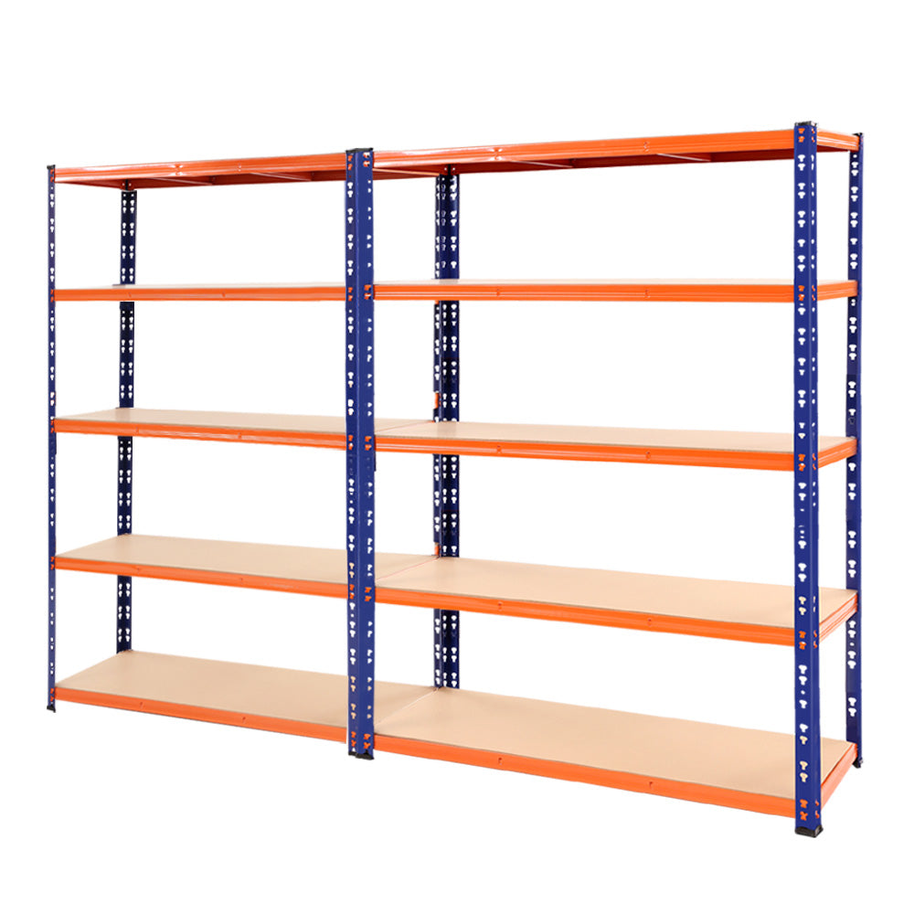 Giantz 2.4MX1.8M Garage Shelving Warehouse Rack Pallet Racking Storage Steel Orange&Blue-Home & Garden > Storage-PEROZ Accessories