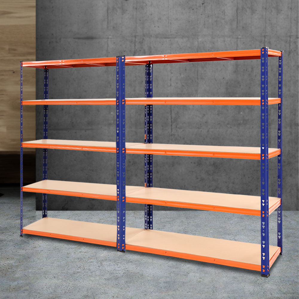 Giantz 2.4MX1.8M Garage Shelving Warehouse Rack Pallet Racking Storage Steel Orange&Blue-Home & Garden > Storage-PEROZ Accessories