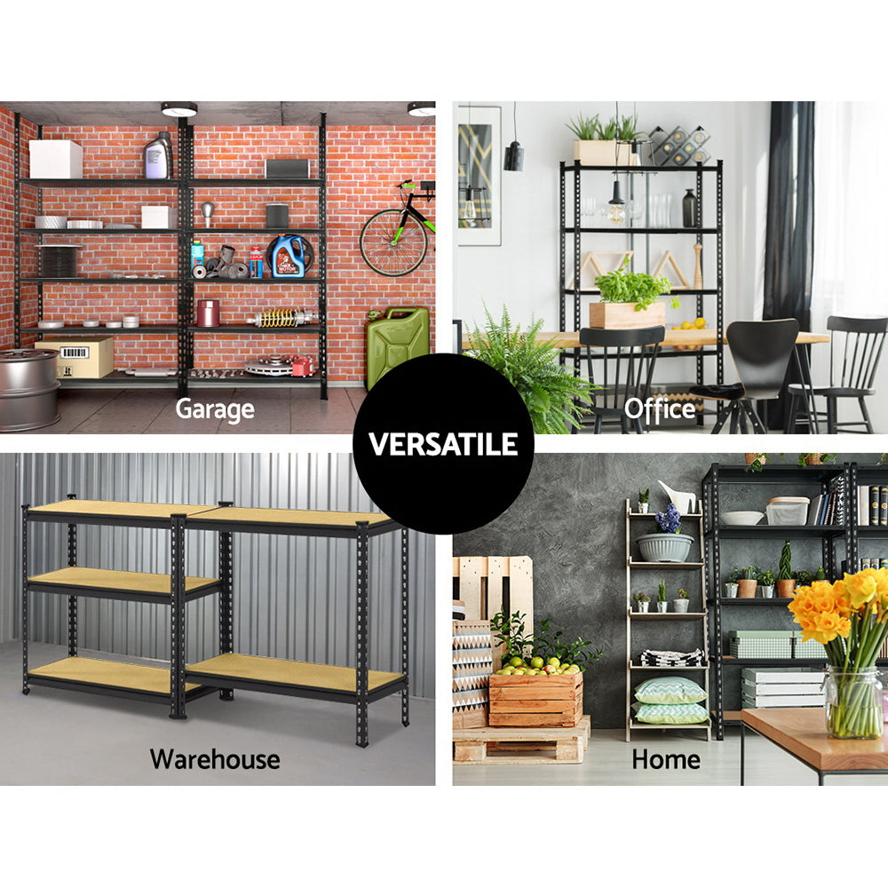 Giantz 1.5M Warehouse Racking Rack Storage Shelf Organiser Industrial Shelving Garage Kitchen Store Shelves Steel-Home & Garden > Storage-PEROZ Accessories