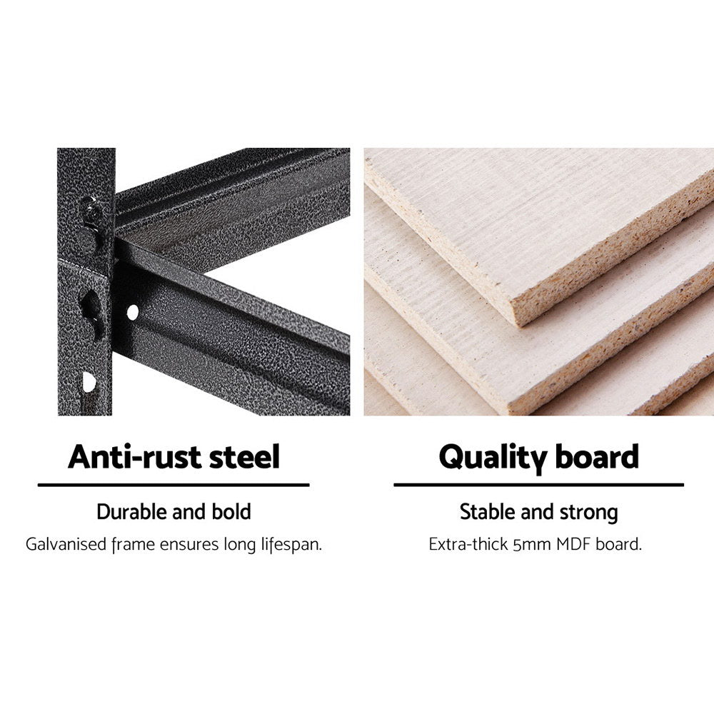 Giantz 2x1.5M Garage Shelving Warehouse Rack Storage Racking Storage Steel-Home & Garden > Storage-PEROZ Accessories