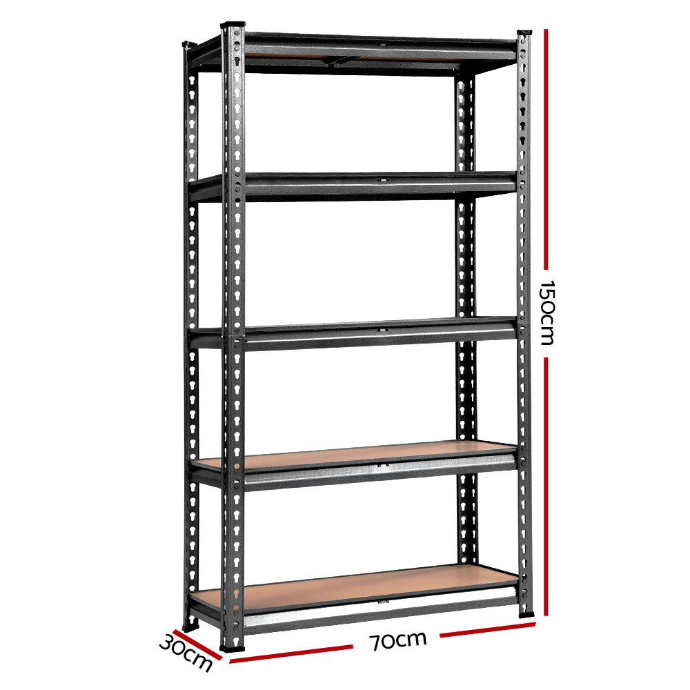 Giantz 4x1.5M Warehouse Racking Shelving Storage Rack Steel Garage Shelf Shelves-Home & Garden > Storage-PEROZ Accessories