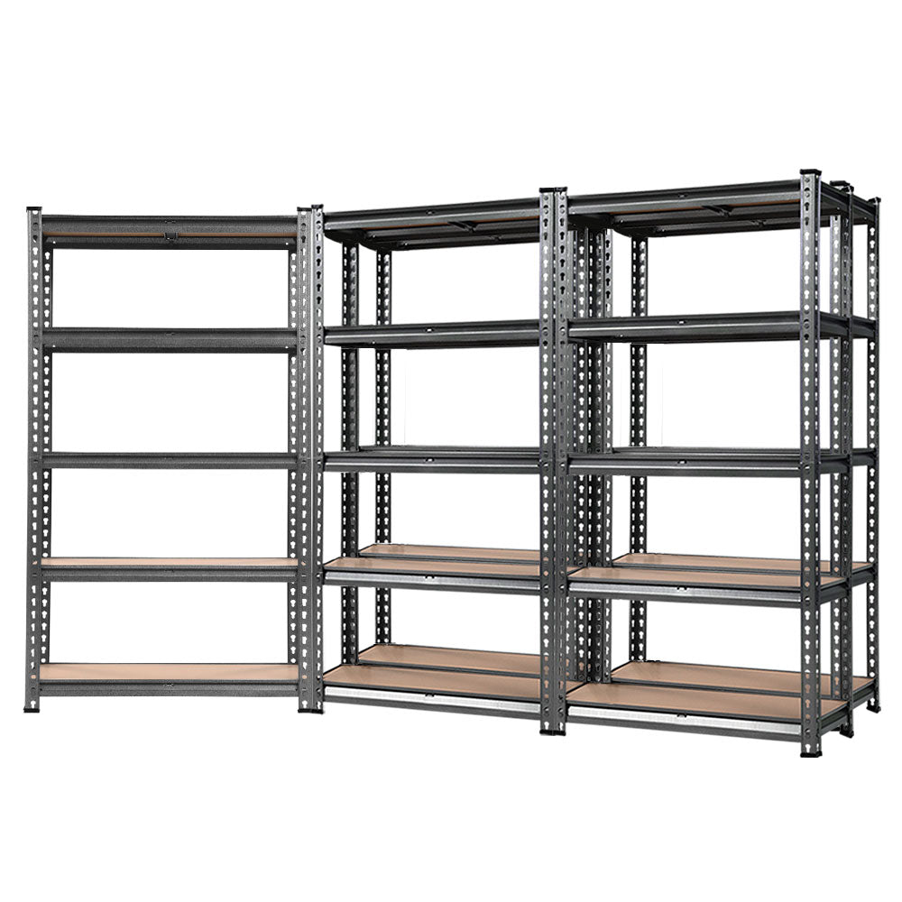 Giantz 5x1.5M Warehouse Racking Shelving Storage Rack Steel Garage Shelf Shelves-Home & Garden > Storage-PEROZ Accessories