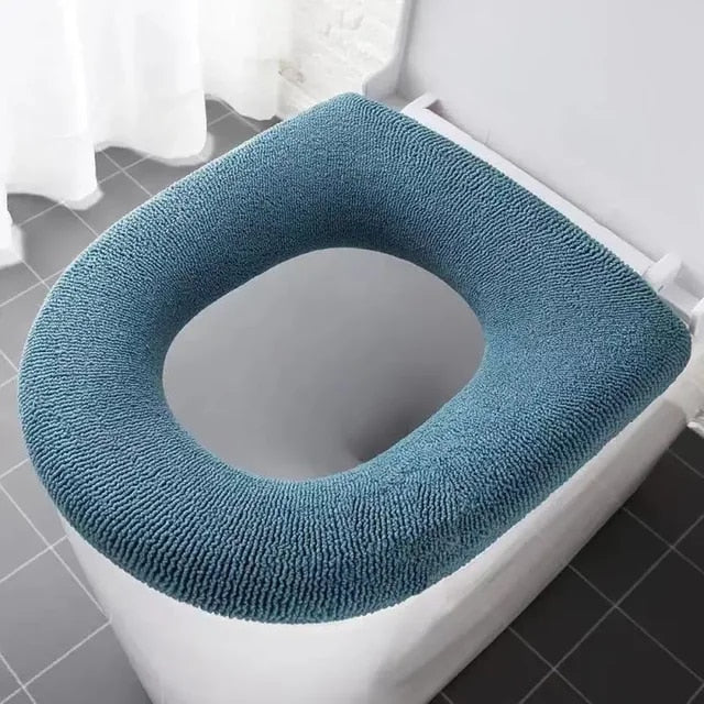 Anyhouz Toilet Seat A Green Washable Soft Mat Pad Cushion O-shape Seat Bidet Toilet Cover Accessories-Toilet Seat Cover-PEROZ Accessories