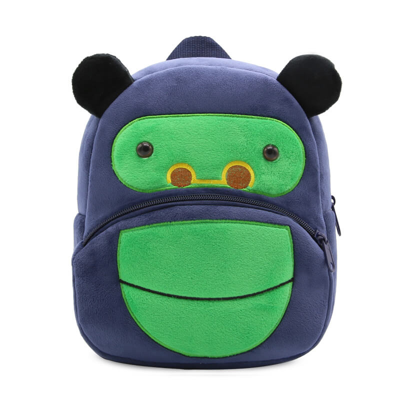 Anykidz 3D Navy Blue Chimpanzees Kids School Backpack Cute Cartoon Animal Style Children Toddler Plush Bag Perfect Accessories For Boys and Girls-Backpacks-PEROZ Accessories