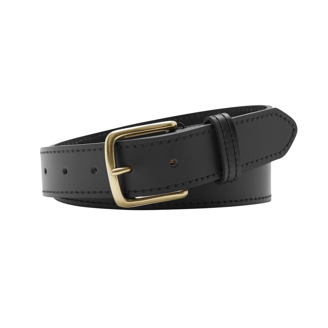 WYOMING Black Leather Belt for Men - Larger sizes | Peroz Australia