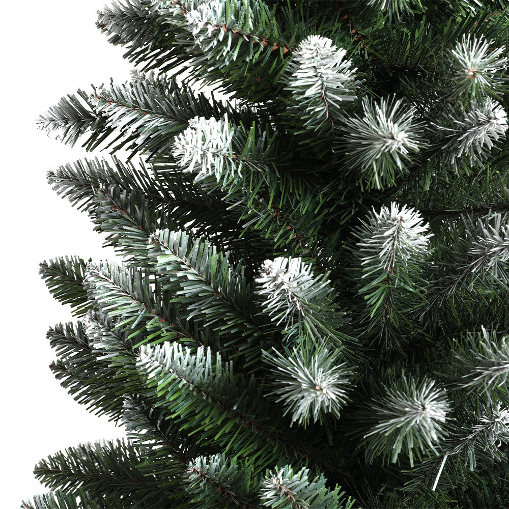 Jingle Jollys 1.8M / 6FT Christmas Tree with Snow 300 Tips Xmas Decoration-Occasions > Christmas-PEROZ Accessories