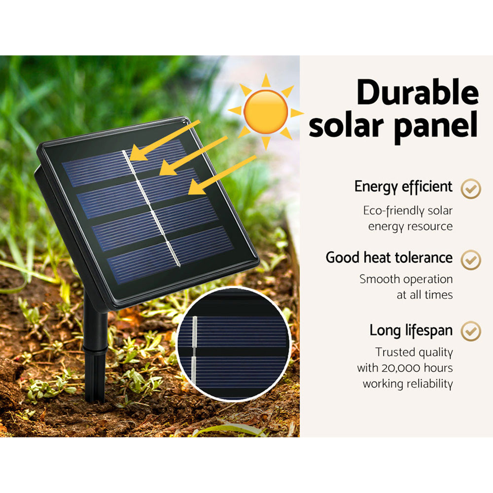 Jingle Jollys 2.1M Solar Christmas Tree 600 LED Trees String Lights Warm White-Occasions > Christmas-PEROZ Accessories