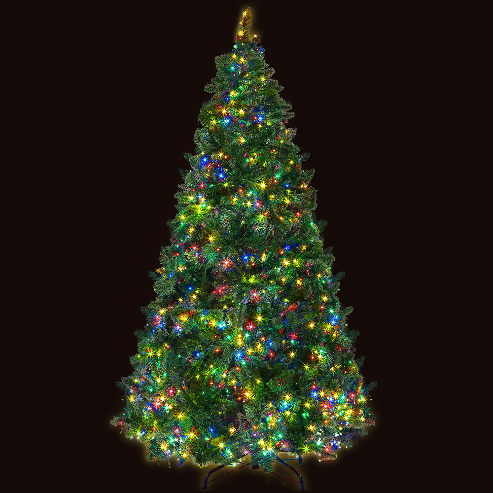 Jingle Jollys Christmas Tree 2.1M Green With 1134 LED Lights 8 Modes Multi Color-Occasions > Christmas-PEROZ Accessories