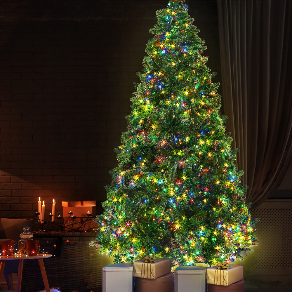 Jingle Jollys Christmas Tree 2.1M Green With 1134 LED Lights 8 Modes Multi Color-Occasions > Christmas-PEROZ Accessories