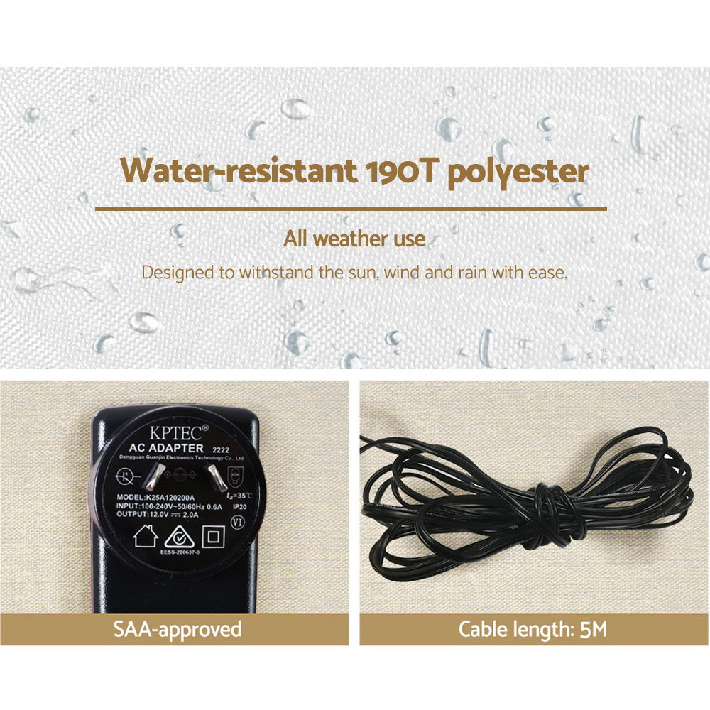 Jingle JollysChristmas Inflatable Snowman 2.4M Xmas Lights Outdoor Decorations-Occasions > Christmas-PEROZ Accessories