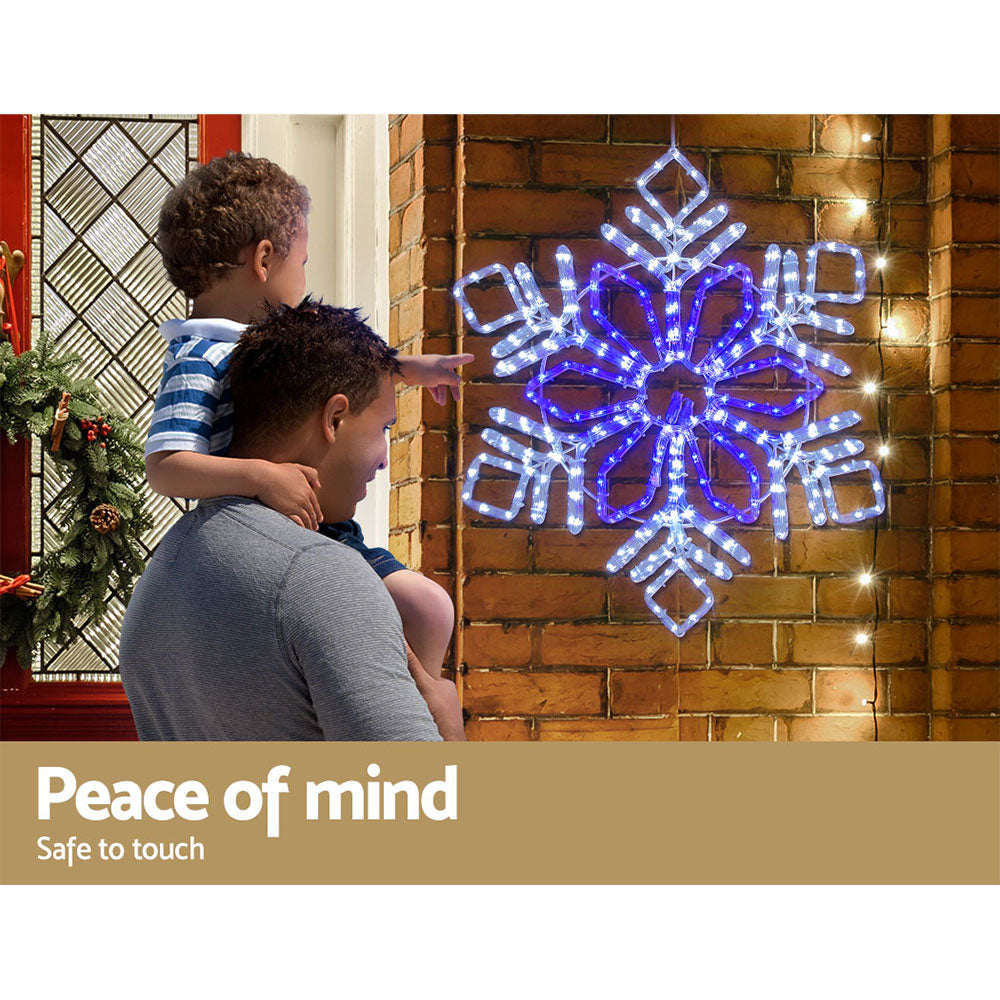 Jingle Jollys Christmas Lights Motif LED Light Outdoor Decorations 82cm Snow-Occasions > Christmas-PEROZ Accessories