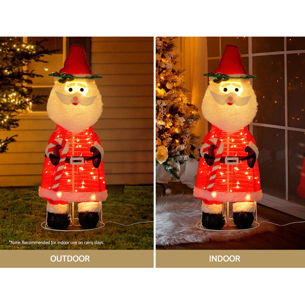 Jingle Jollys Christmas Lights LED Light Santa 1.2M Motif 3D Decoration Outdoor-Occasions > Christmas-PEROZ Accessories