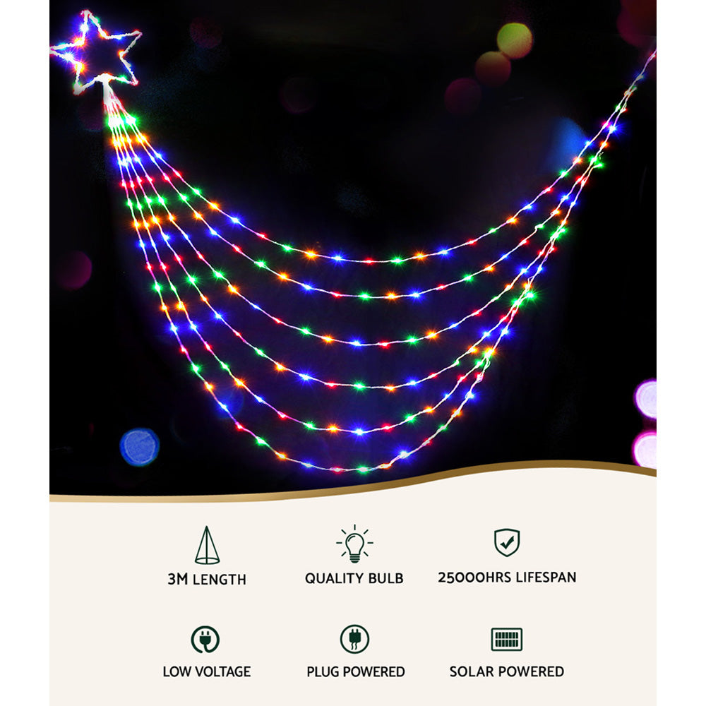 Jingle Jollys 3M Christmas String Lights 200 LED Motif Fairy Curtain Light Decor-Occasions > Christmas-PEROZ Accessories